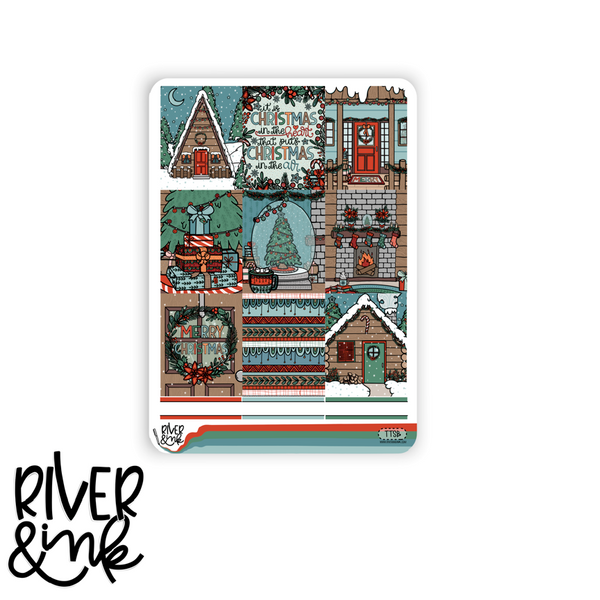 Tis The Season | Vertical Stickers Kit Planner Stickers