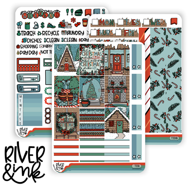Tis The Season | Hobonichi Cousin l Planner Stickers Kit