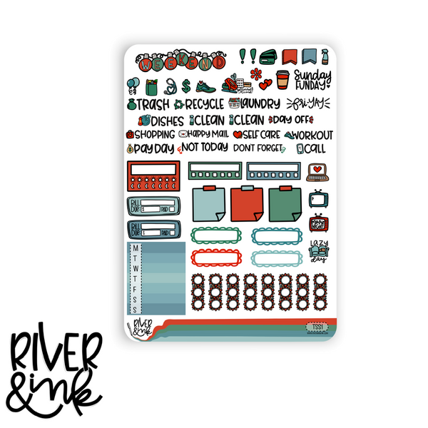 Tis The Season | Hobonichi Cousin l Planner Stickers Kit