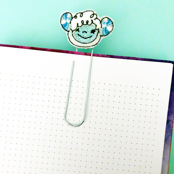 Ygritte the Yeti Felt Paper Clip