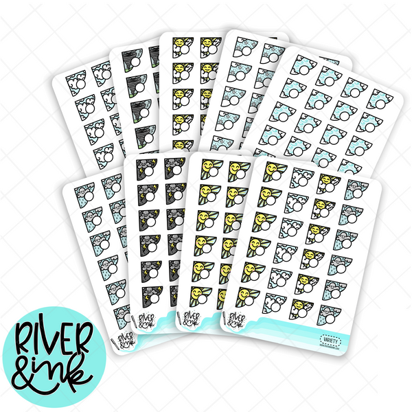 Weather Corners | Hand Drawn Planner Stickers