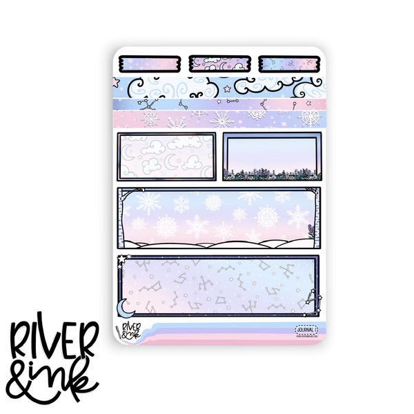 Winter Skies | Journaling Stickers Kit
