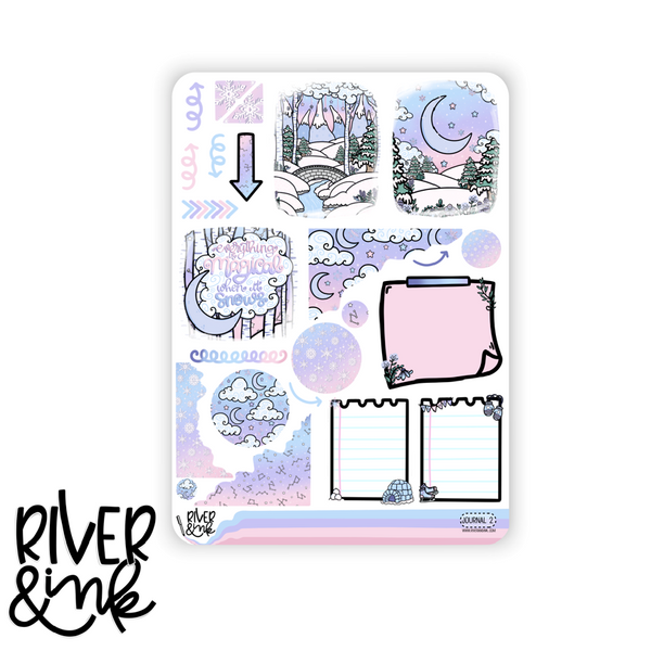 Winter Skies | Journaling Stickers Kit