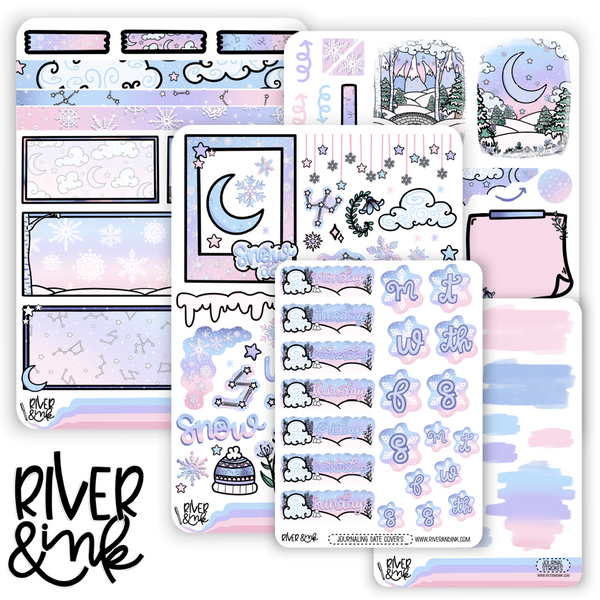 Winter Skies | Journaling Stickers Kit