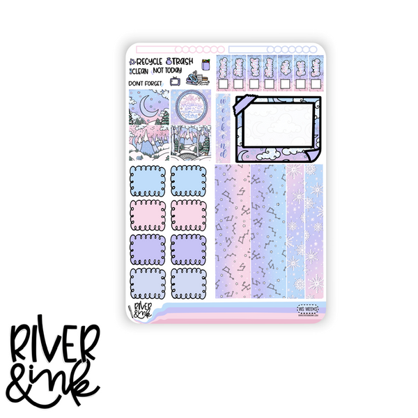 Winter Skies | Hobonichi Weeks Sticker Kit Planner Stickers