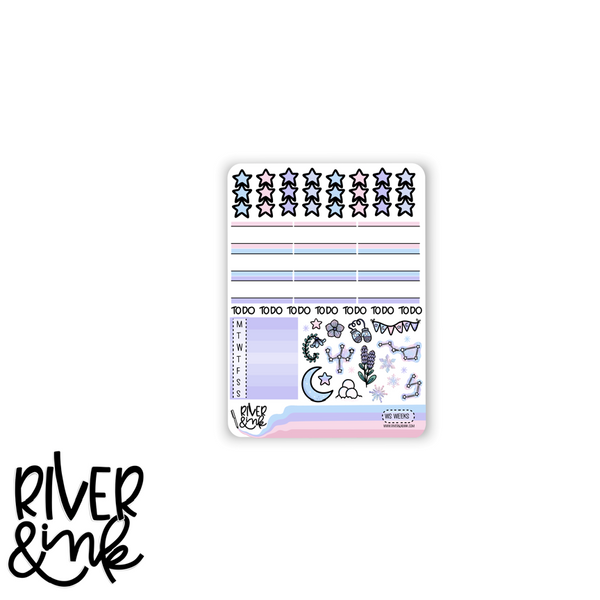 Winter Skies | Hobonichi Weeks Sticker Kit Planner Stickers
