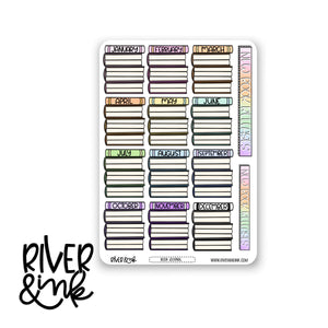 2024 New Book Releases Monthly Reading Tracker Book Journaling Full Sheet | Hand Drawn Planner Stickers