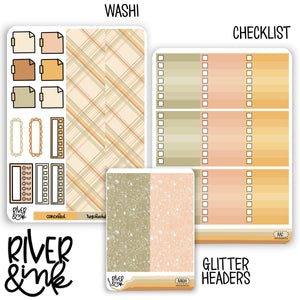 Autumn Awakens | Weekly Vertical Planner Stickers Kit Add Ons