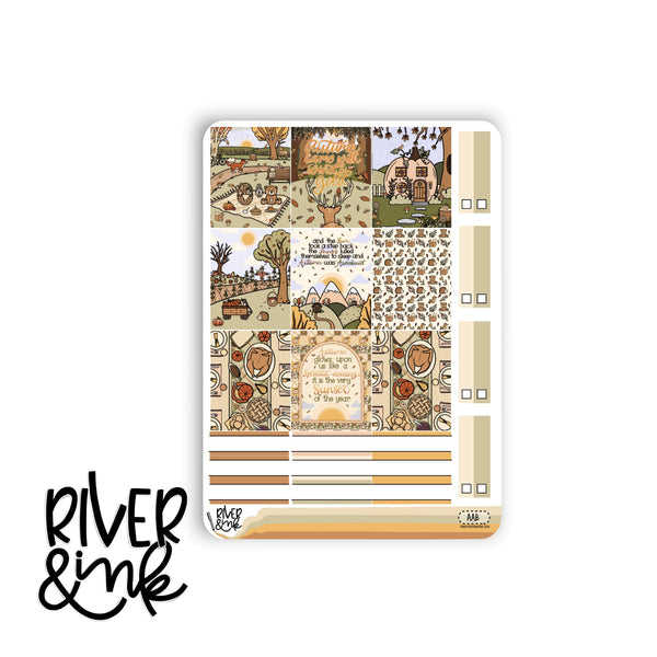 Autumn Awakens | Hobonichi Cousin Planner Stickers Kit