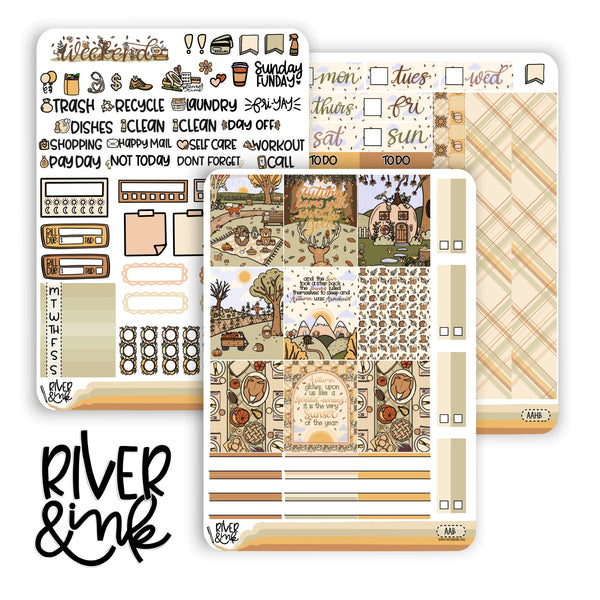 Autumn Awakens | Hobonichi Cousin Planner Stickers Kit