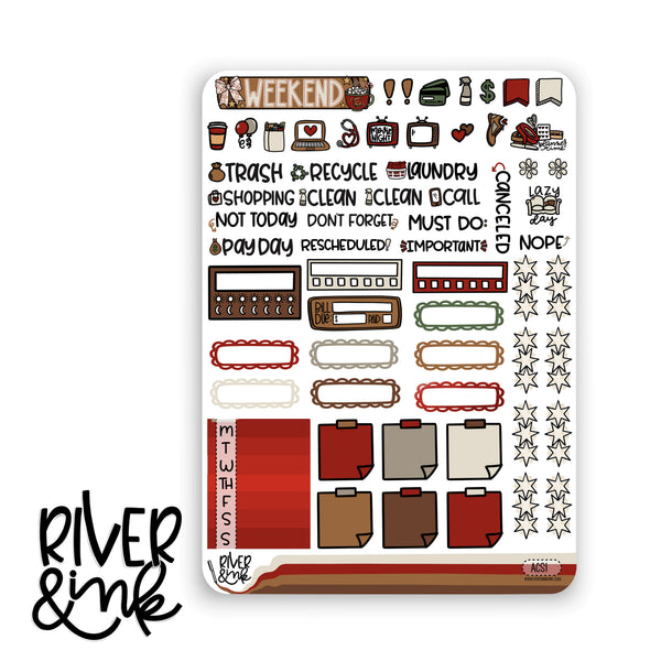 A Christmas Story | Hobonichi Cousin Planner Stickers Kit