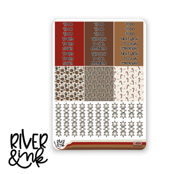 A Christmas Story | Vertical Stickers Kit Planner Stickers