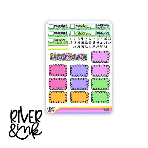 The Birds and The Bees | Vertical Stickers Kit Planner Stickers