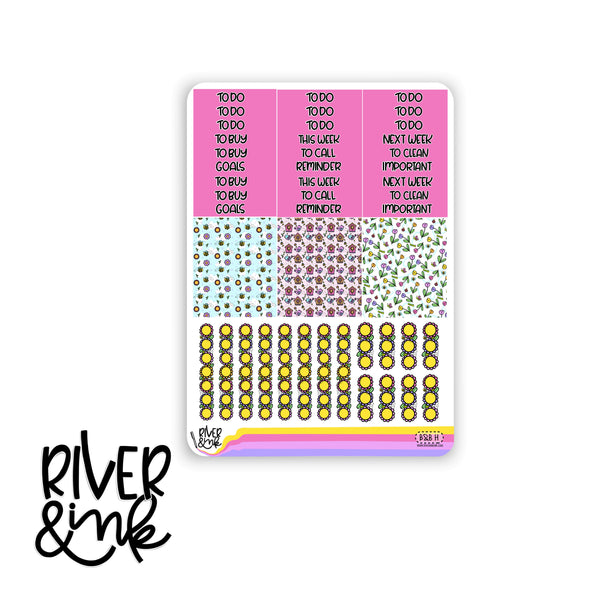 The Birds and The Bees | Vertical Stickers Kit Planner Stickers