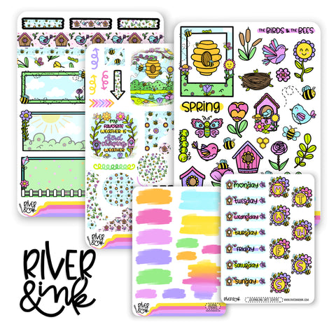 The Birds and The Bees | Journaling Stickers Kit