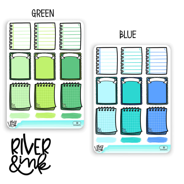 Variety Rainbow Full Boxes | Hand Drawn Planner Stickers