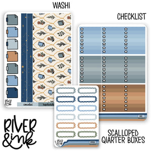Book Nook | Weekly Vertical Planner Stickers Kit Add Ons