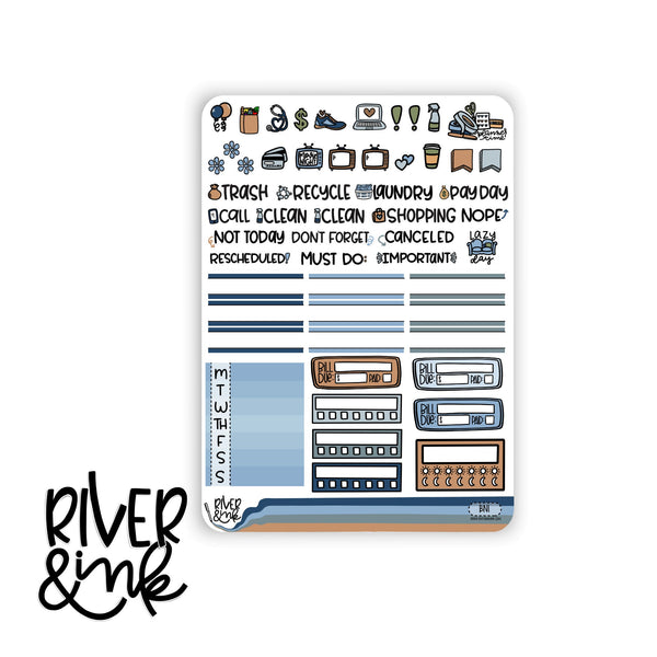 Book Nook | Vertical Stickers Kit Planner Stickers