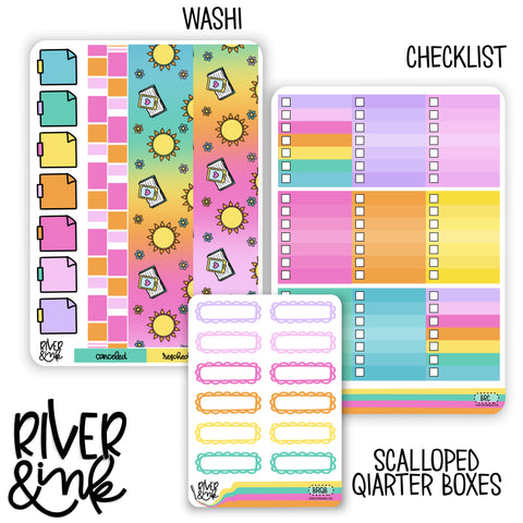 Beach Read | Weekly Vertical Planner Stickers Kit Add Ons