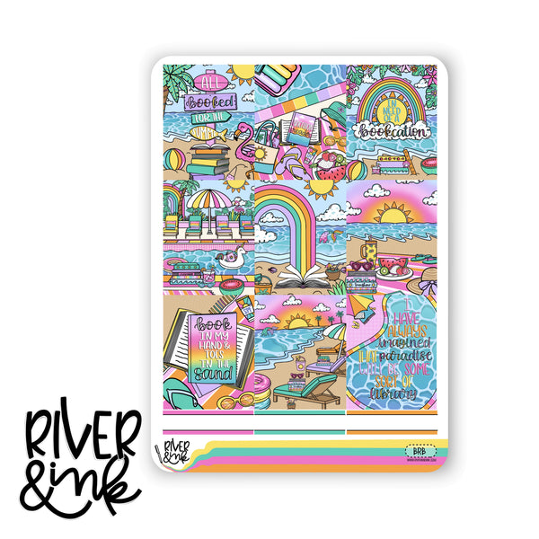 Beach Read | Vertical Stickers Kit Planner Stickers