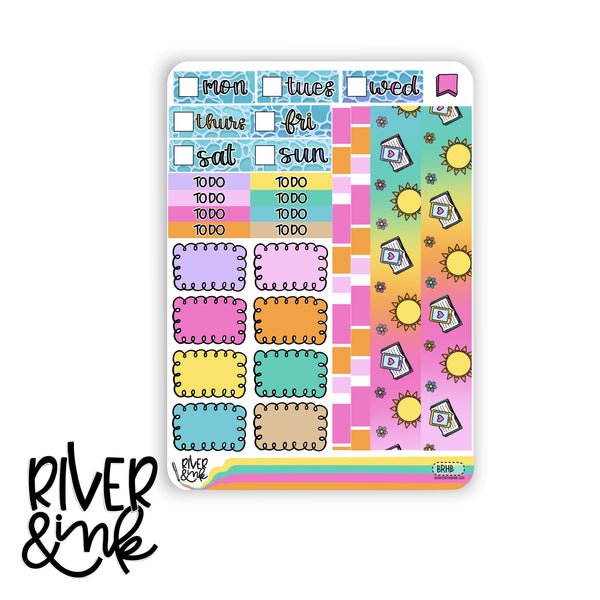 Beach Read | Hobonichi Cousin Planner Stickers Kit
