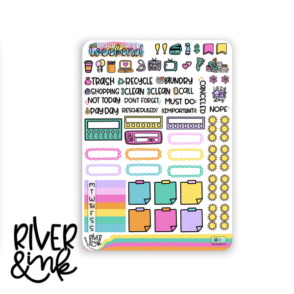 Beach Read | Hobonichi Cousin Planner Stickers Kit