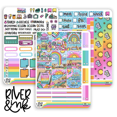 Beach Read | Hobonichi Cousin Planner Stickers Kit