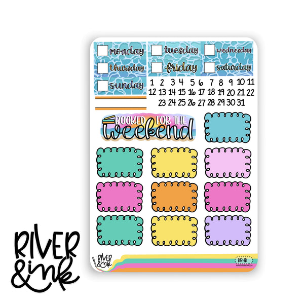 Beach Read | Vertical Stickers Kit Planner Stickers