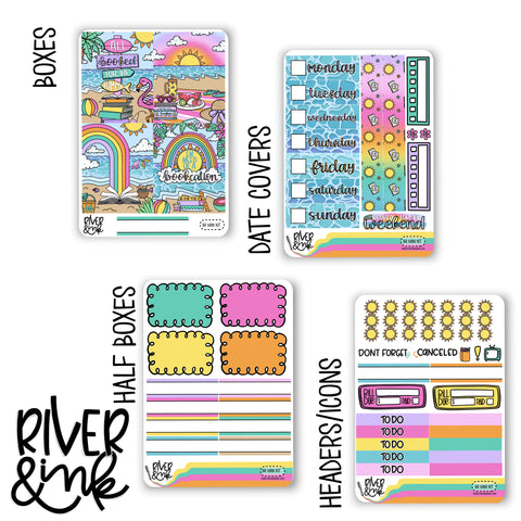 Beach Read | Mini Weekly Planner Stickers Kit
