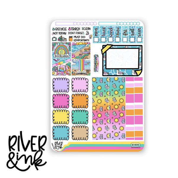 Beach Read | Hobonichi Weeks Sticker Kit Planner Stickers