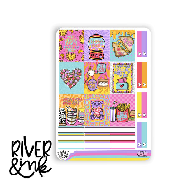 Cheesy Love | Hobonichi Cousin Planner Stickers Kit