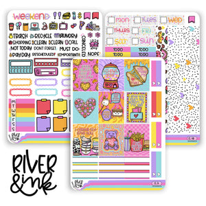 Cheesy Love | Hobonichi Cousin Planner Stickers Kit