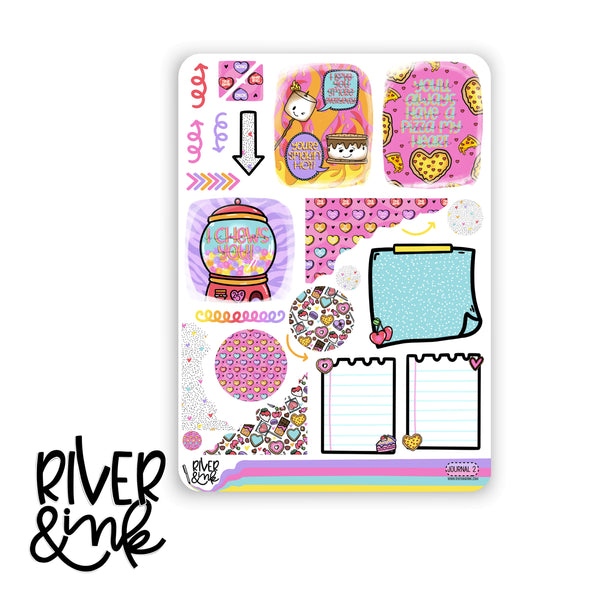 Cheesy Love | Journaling Stickers Kit