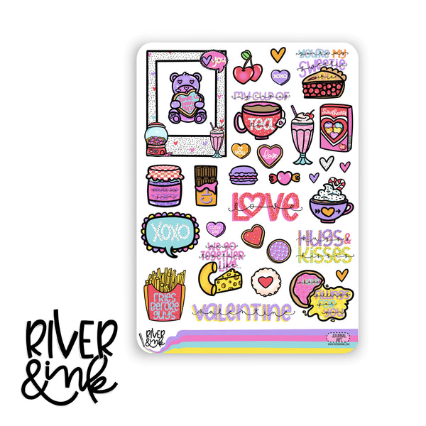 Cheesy Love | Journaling Stickers Kit