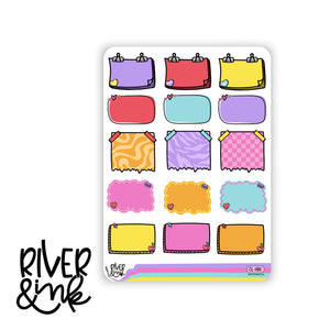 Cheesy Love Variety Half Boxes | Hand Drawn Planner Stickers