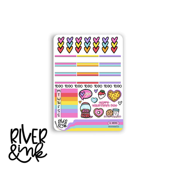 Cheesy Love | Hobonichi Weeks Sticker Kit Planner Stickers