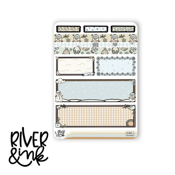 Comfy Snow Day | Journaling Stickers Kit