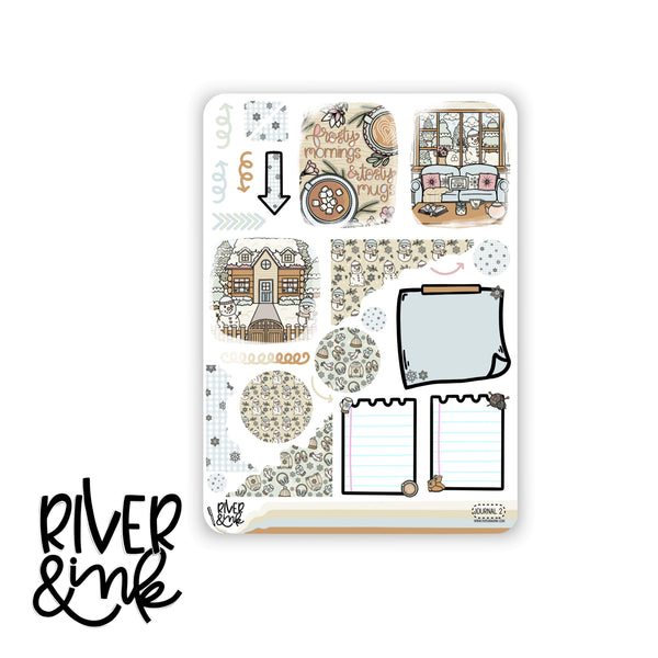 Comfy Snow Day | Journaling Stickers Kit