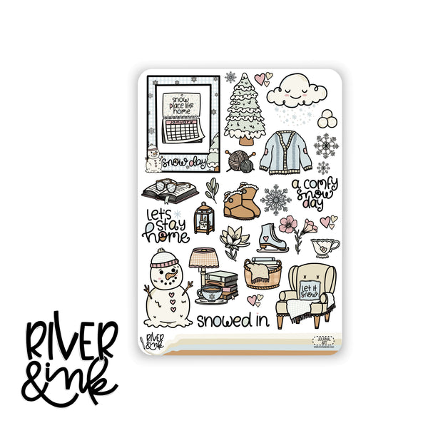 Comfy Snow Day | Journaling Stickers Kit