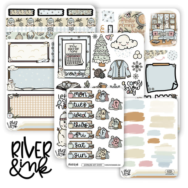 Comfy Snow Day | Journaling Stickers Kit