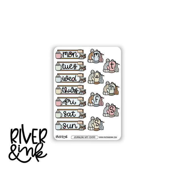 Comfy Snow Day | Journaling Stickers Kit