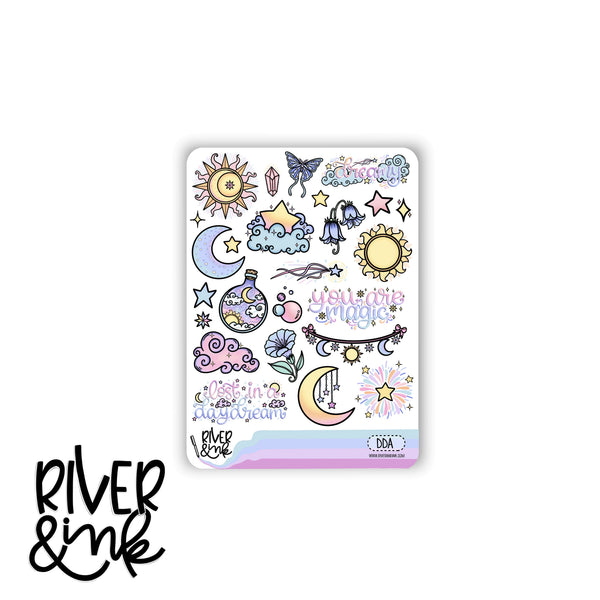 Daydreamer | Vertical Stickers Kit Planner Stickers