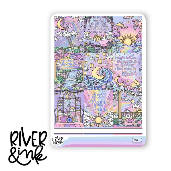 Daydreamer | Vertical Stickers Kit Planner Stickers