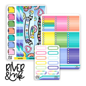 WCP Dive Into Planning | Weekly Vertical Planner Stickers Kit Add Ons