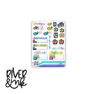 WCP Dive Into Planning Flight | Hand Lettered Planner Stickers