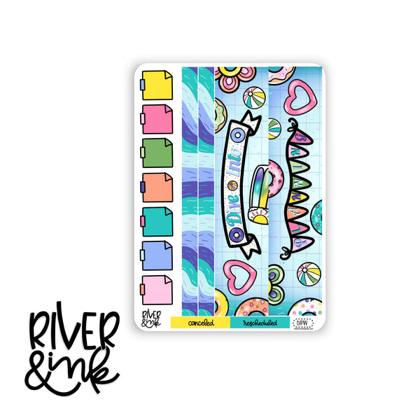 WCP Dive Into Planning | Weekly Vertical Planner Stickers Kit Add Ons