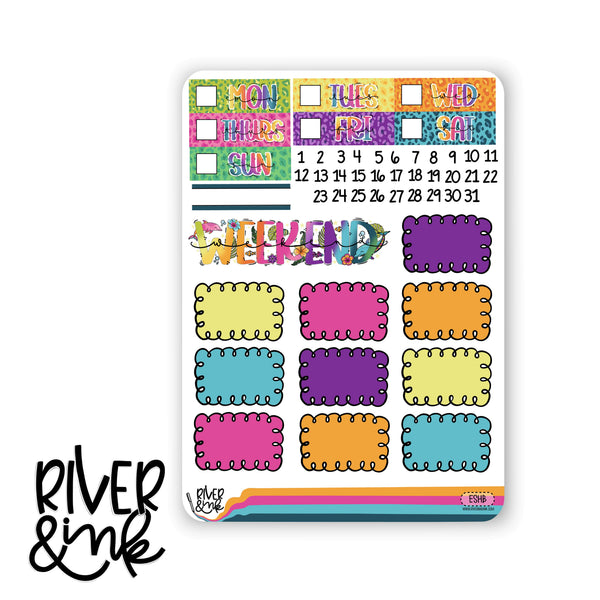 Endless Summer | Vertical Stickers Kit Planner Stickers