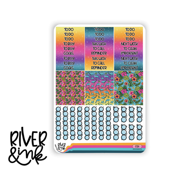 Endless Summer | Vertical Stickers Kit Planner Stickers