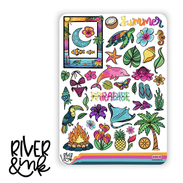 Endless Summer | Journaling Stickers Kit