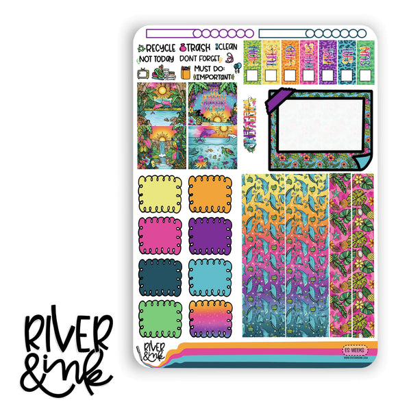 Endless Summer | Hobonichi Weeks Sticker Kit Planner Stickers